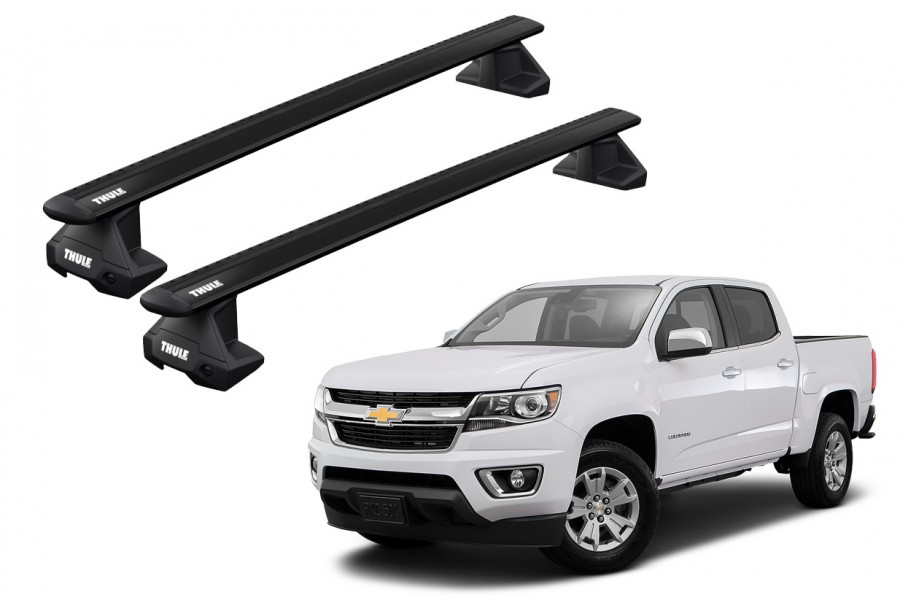 Barras THULE EVO WingBar para camioneta CHEVROLET Colorado desde 2012 al 2022 negro
