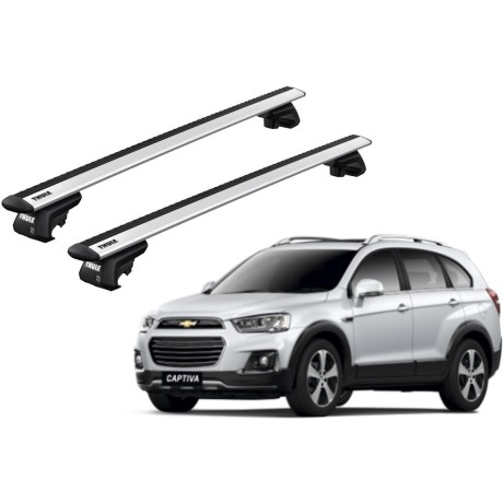 Barras THULE EVO WingBar para autos CHEVROLET Captiva 2006 a 2020
