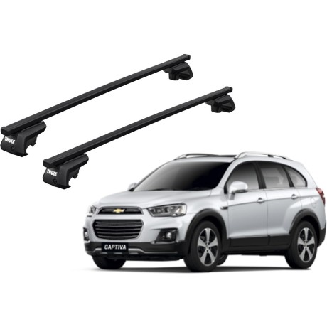 Barras THULE EVO SquareBar para autos CHEVROLET Captiva 2006 a 2020