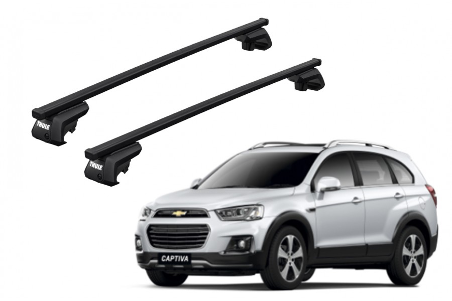 Barras THULE EVO SquareBar para autos CHEVROLET Captiva 2006 a 2020
