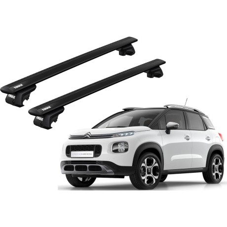 Barras THULE EVO WingBar para autos CITROEN C3 Aircross desde 2018 negro