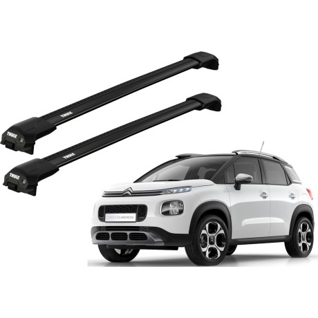 Barras THULE EDGE Flush para autos CITROEN C3 Aircross desde 2018 negro