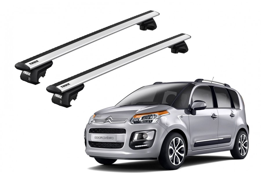 Barras THULE EVO WingBar para autos CITROEN C3 Picasso desde 2009-2016