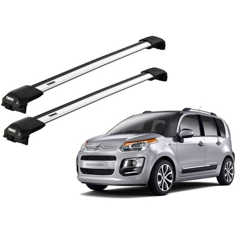 Barras THULE EDGE Flush para autos CITROEN C3 Picasso desde 2009-2016