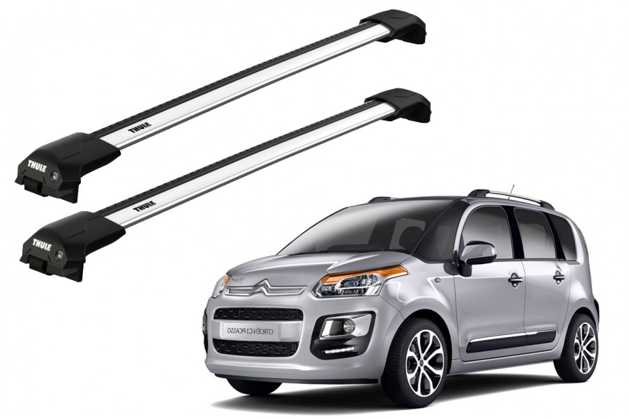 Barras THULE EDGE Flush para autos CITROEN C3 Picasso desde 2009-2016