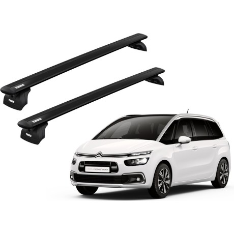 Barras THULE WingBar para autos CITROEN C4 Grand Picasso desde 2014 - 2018 negro