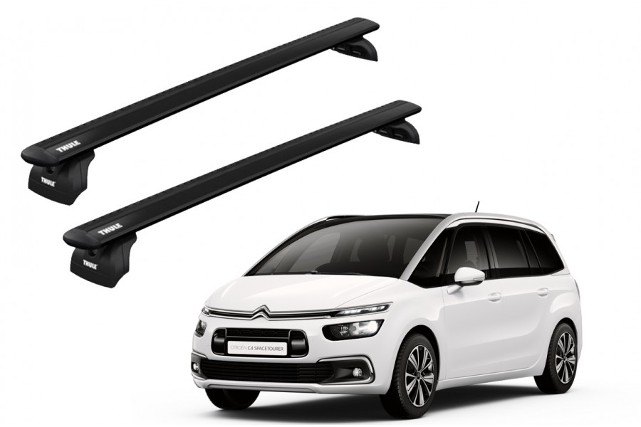 Barras THULE WingBar para autos CITROEN C4 Grand Picasso desde 2014 - 2018 negro