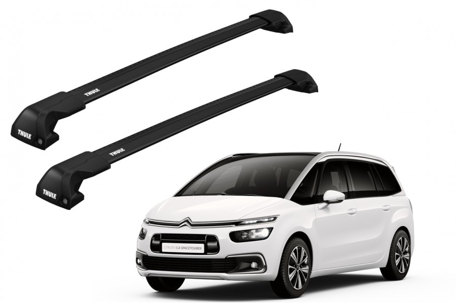 Barras THULE EDGE Flush para autos CITROEN C4 Grand Picasso desde 2014 - 2018 negro