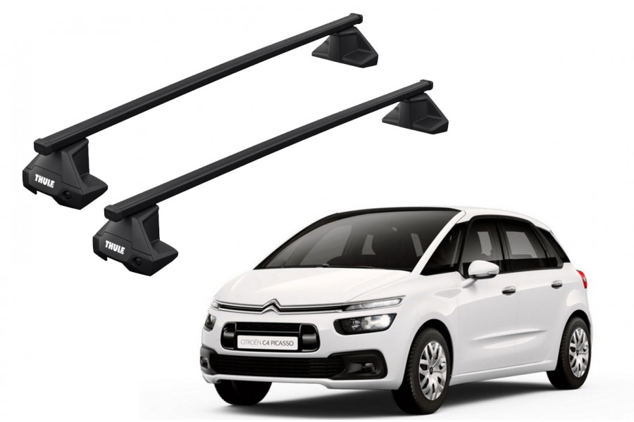 Barras THULE EVO SquareBar para autos CITROEN C4 Grand Picasso desde 2014 - 2018