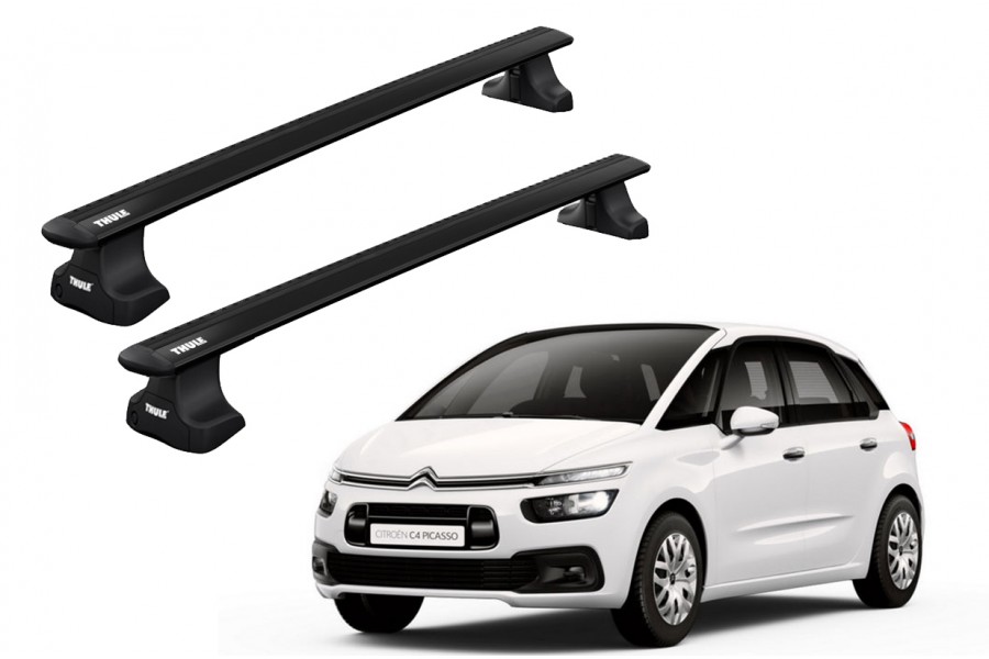 Barras THULE WingBar para autos CITROEN C4 Picasso desde 2013 - 2018 negro