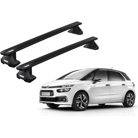 Barras THULE EVO WingBar para autos CITROEN C4 SpaceTourer desde 2013 negro