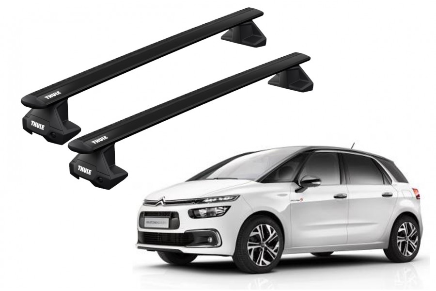 Barras THULE EVO WingBar para autos CITROEN C4 SpaceTourer desde 2013 negro