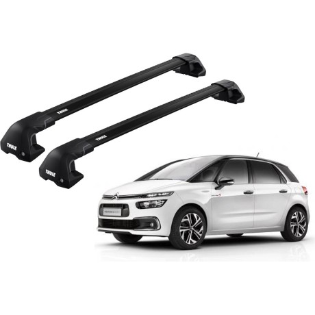 Barras THULE EDGE Flush para autos CITROEN C4 SpaceTourer desde 2013 negro