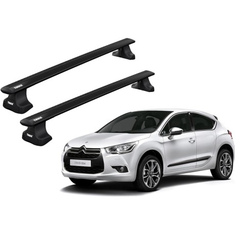 Barras THULE WingBar para autos CITROEN DS4 desde 2011 al 2018 negro