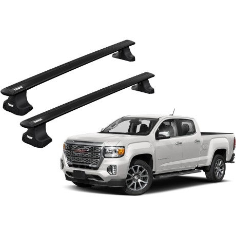 Barras THULE WingBar para camioneta GMC Canyon desde 2015 negro