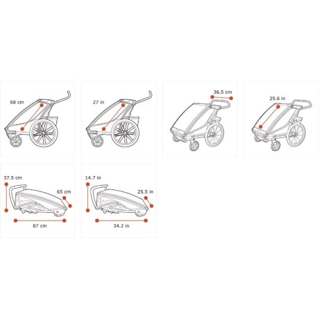 Carrito Thule Cross 1 | Blue/Poseidon