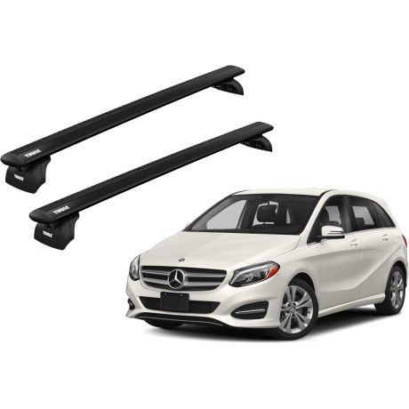Barras THULE WingBar para autos MERCEDES BENZ B-Class (W246) 2011 a 2018 negro