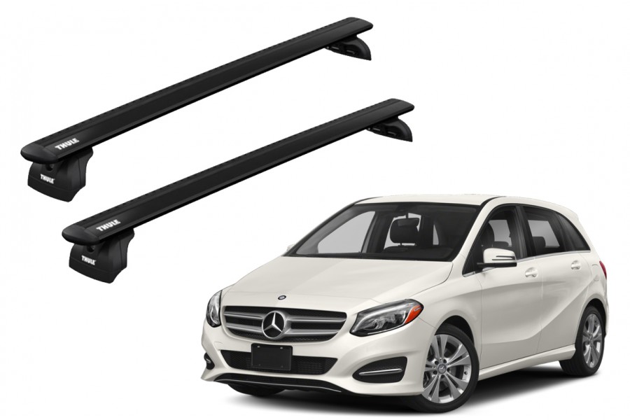 Barras THULE WingBar para autos MERCEDES BENZ B-Class (W246) 2011 a 2018 negro