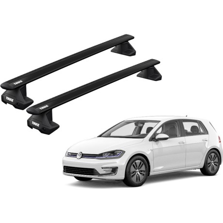 Barras THULE EVO WingBar para autos VOLKSWAGEN Golf desde 2020-2022 negro