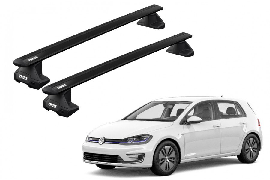 Barras THULE EVO WingBar para autos VOLKSWAGEN Golf desde 2020-2022 negro