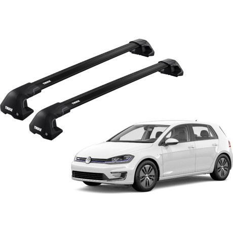 Barras THULE EDGE Flush para autos VOLKSWAGEN Golf desde 2020-2022 negro