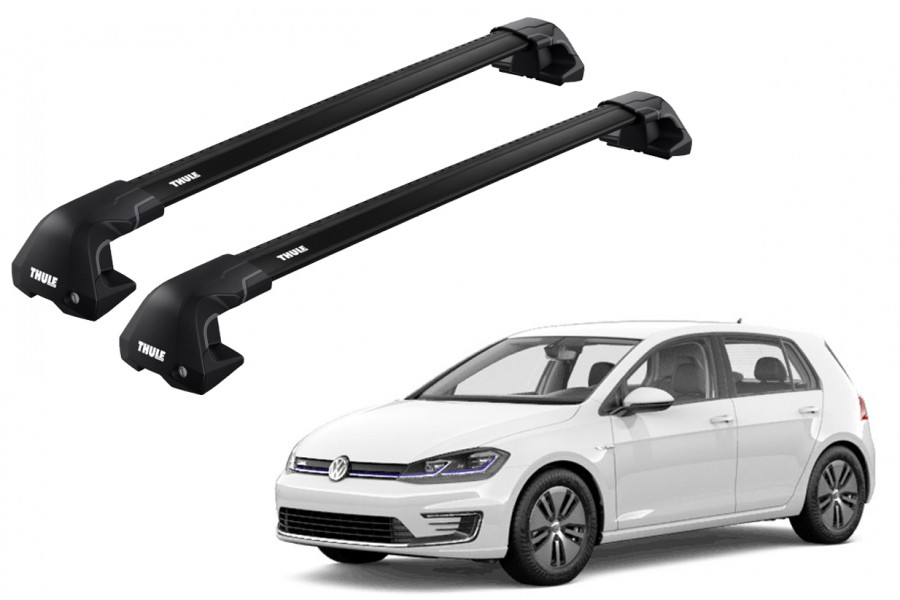Barras THULE EDGE Flush para autos VOLKSWAGEN Golf desde 2020-2022 negro