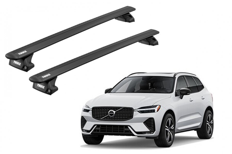 Barras THULE EVO WingBar para autos VOLVO XC60 desde 2017 -  negro