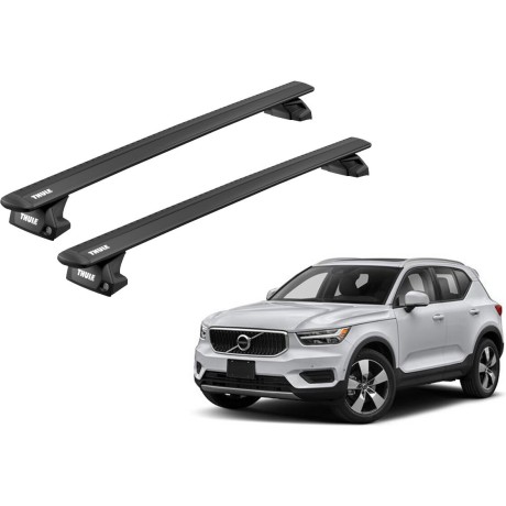 Barras THULE EVO WingBar para autos VOLVO XC40 desde 2018 - 2024 negro
