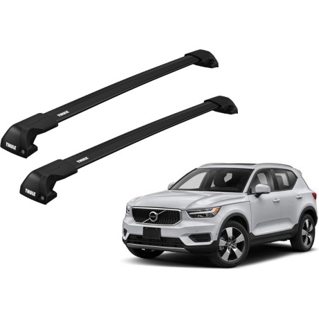 Barras THULE EDGE Flush para autos VOLVO XC40 desde 2018 - 2024 negro