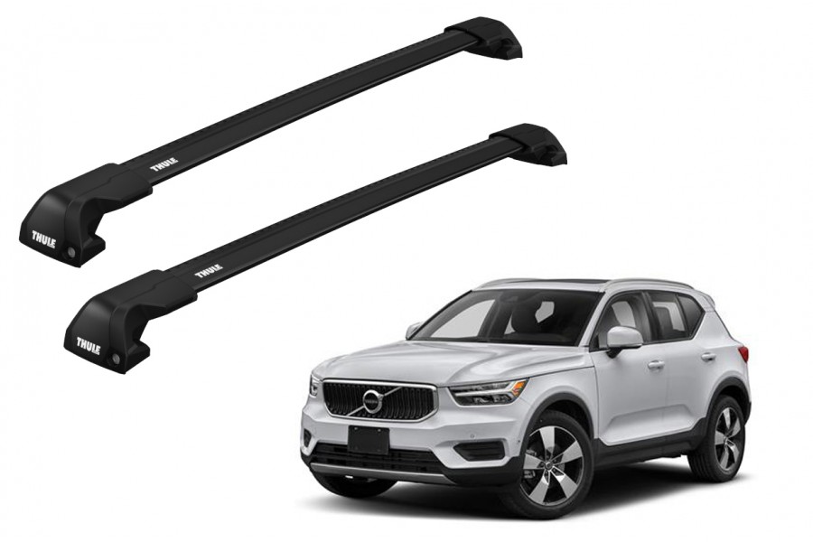 Barras THULE EDGE Flush para autos VOLVO XC40 desde 2018 - 2024 negro