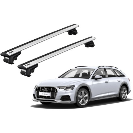 Barras THULE EVO WingBar para autos AUDI A6 Allroad desde 2006 al 2011