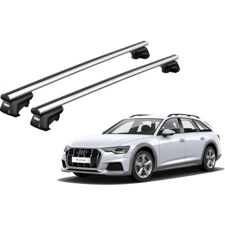Barras THULE SmartRack XT AluBar para autos AUDI A6 Allroad desde 2006 al 2011