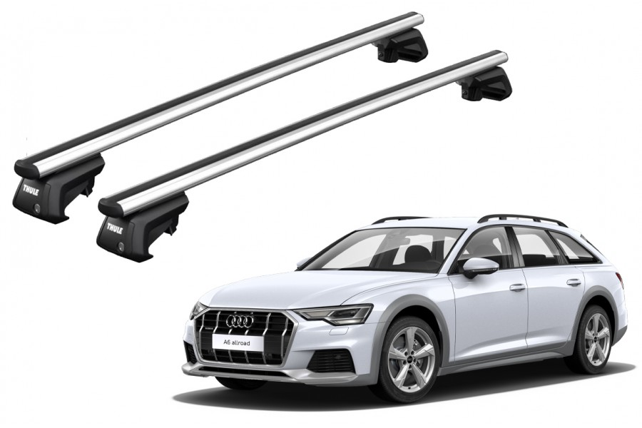 Barras THULE SmartRack XT AluBar para autos AUDI A6 Allroad desde 2006 al 2011