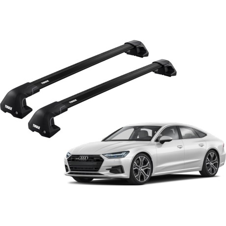 Barras THULE EDGE Flush para autos AUDI A7 2010 a 2018 negro
