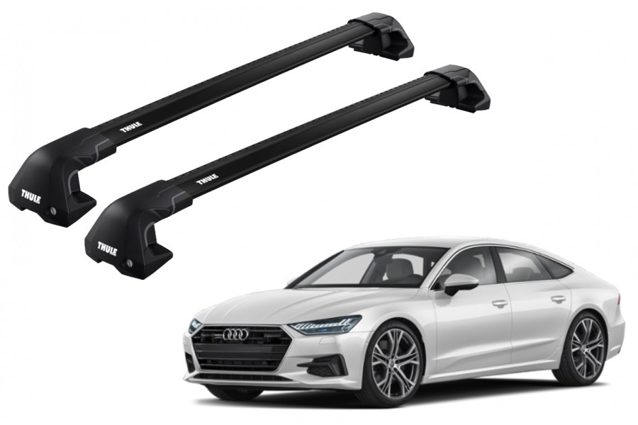 Barras THULE EDGE Flush para autos AUDI A7 2010 a 2018 negro