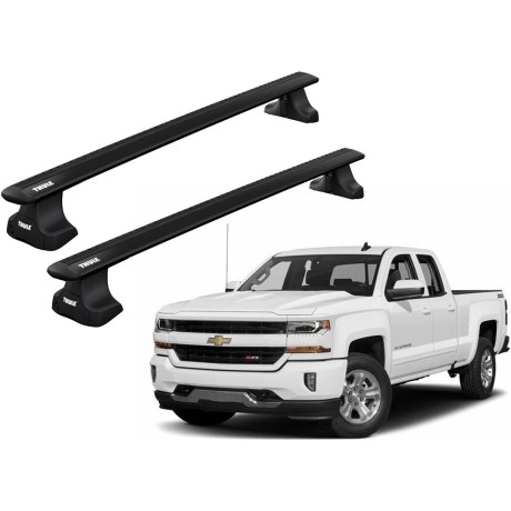 Barras THULE WingBar para camioneta CHEVROLET Silverado 2014 a 2018 negro