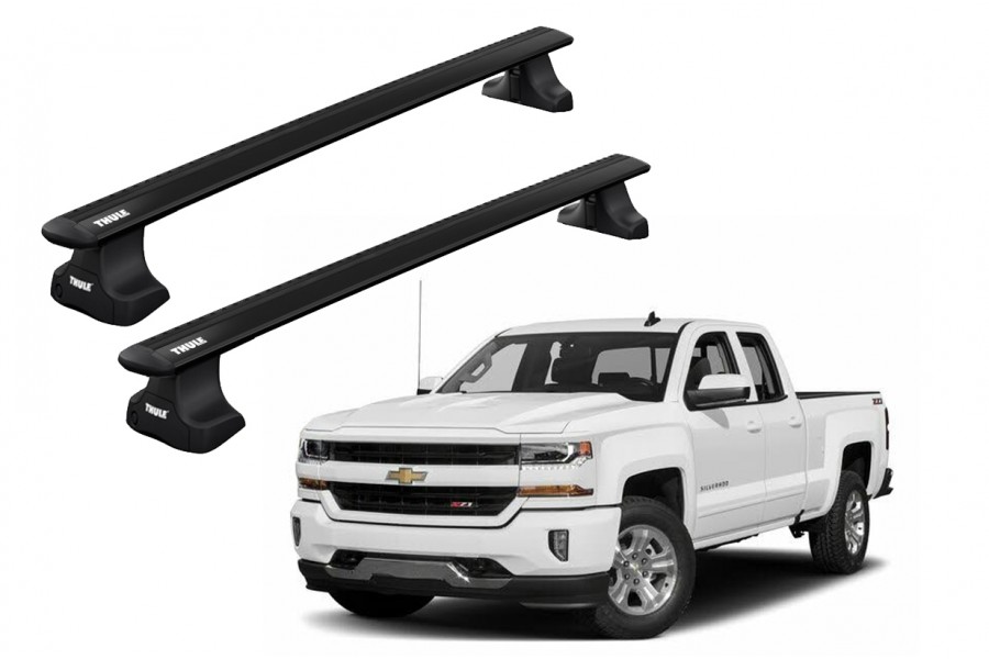 Barras THULE WingBar para camioneta CHEVROLET Silverado 2014 a 2018 negro