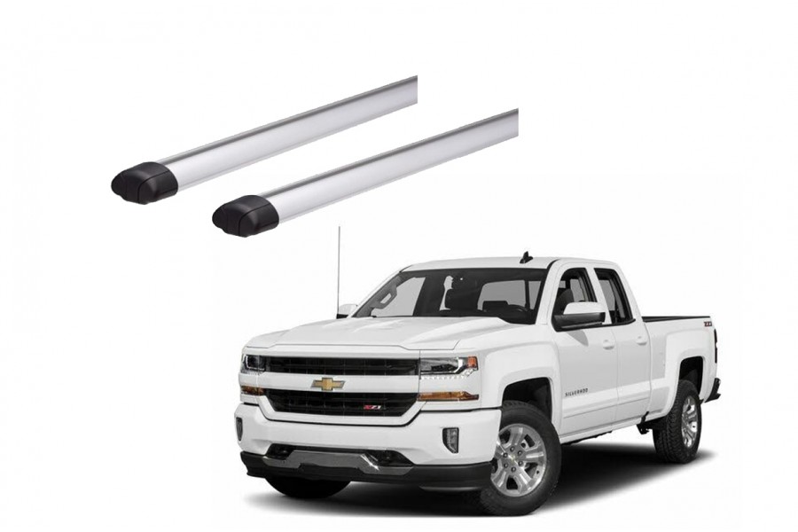 Barras THULE EVO AeroBar para camioneta CHEVROLET Silverado 2014 a 2018 negro