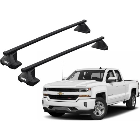 Barras THULE EVO SquareBar para camioneta CHEVROLET Silverado 2014 a 2018