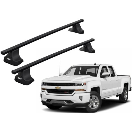 Barras THULE SquareBar para camioneta CHEVROLET Silverado 2014 a 2018