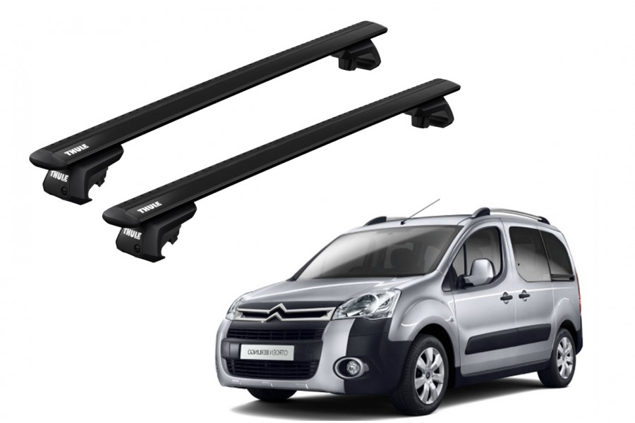 Barras THULE EVO WingBar para Van CITROEN Berlingo 2008 a 2018 negro