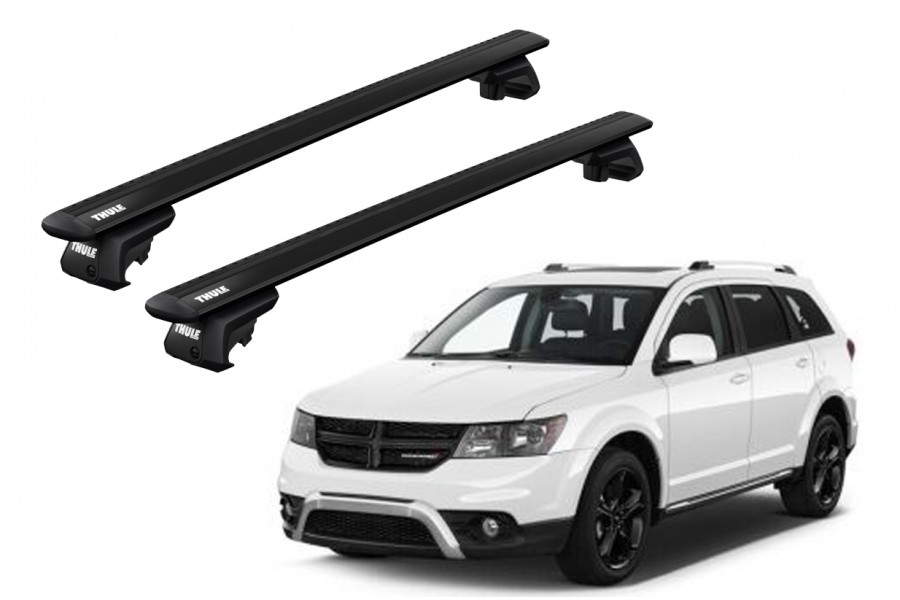 Barras THULE EVO WingBar para autos DODGE Journey desde 2012 negro