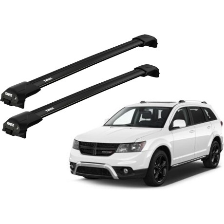 Barras THULE EDGE Flush para autos DODGE Journey desde 2012 negro