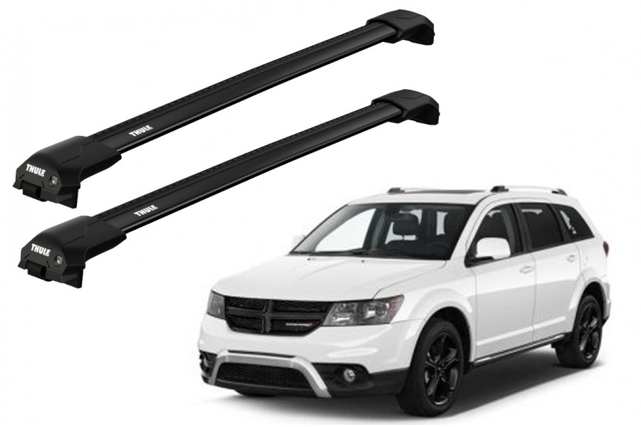 Barras THULE EDGE Flush para autos DODGE Journey desde 2012 negro
