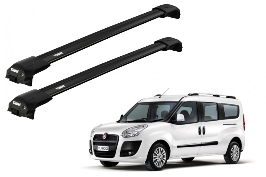 Barras THULE EDGE Flush para Van FIAT Doblo desde 2010 negro