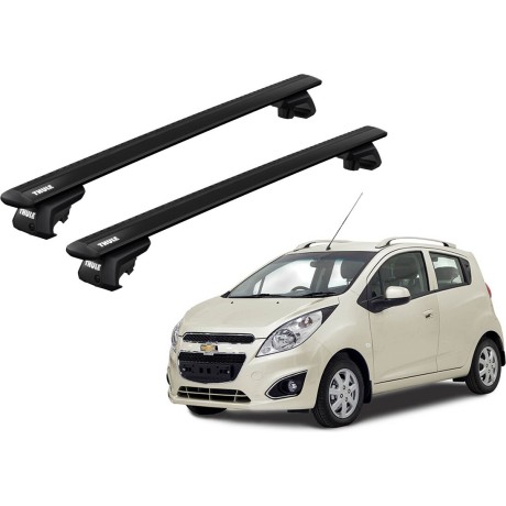 Barras THULE EVO WingBar para autos CHEVROLET Spark 2010 a 2015 negro
