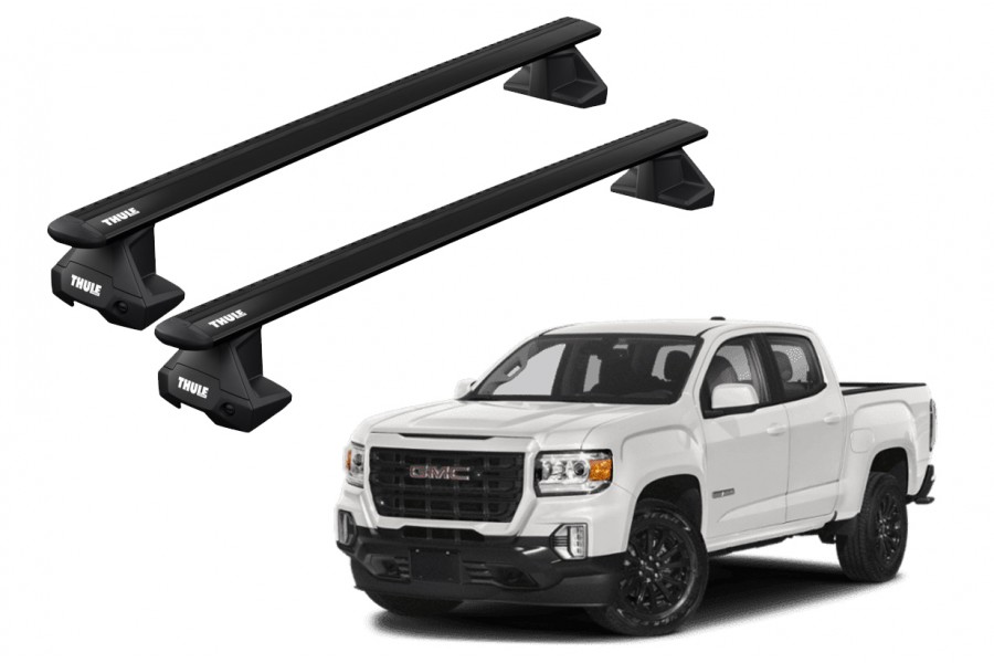 Barras THULE EVO WingBar para camioneta GMC Canyon desde 2015 negro
