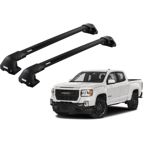 Barras THULE EDGE Flush para camioneta GMC Canyon desde 2015 negro