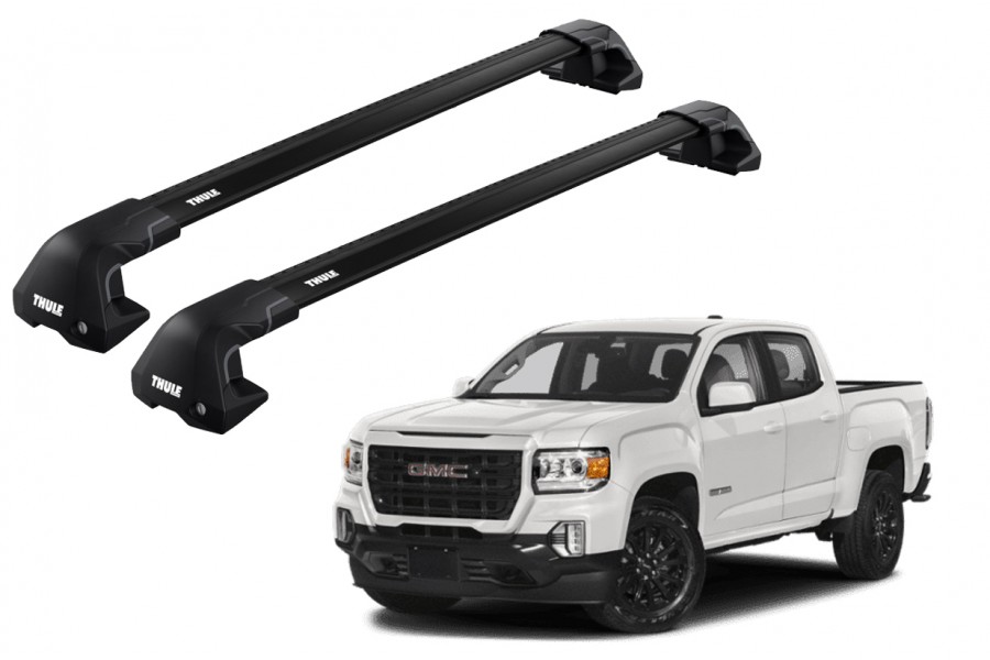 Barras THULE EDGE Flush para camioneta GMC Canyon desde 2015 negro