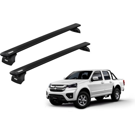 Barras THULE WingBar para autos GREAT WALL Hover 5 desde 2011 negro